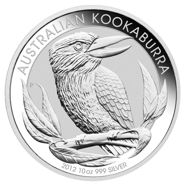 Perth Mint Kookaburra 10 Unzen Silber 2012 