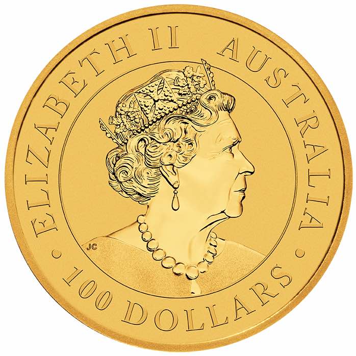 100 Dollar Hand of Faith Nugget Serie Perth Mint
