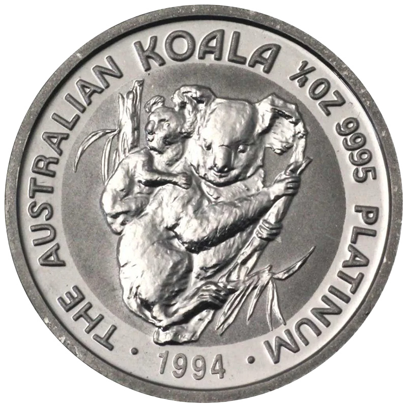 Koala 1/4 Oz Platin verschiedene Jahrgänge