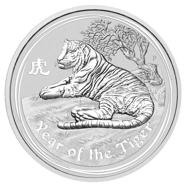 Lunar II Jahr des Tiger 10 Kilogramm Silbermünze 2010