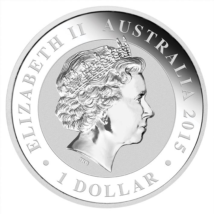 Australien Kookaburra 1 Dollar 2015 Privy Mark