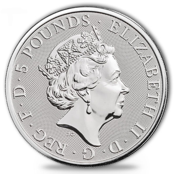 2 Pfund Black Bull Silbermünze Royal Mint