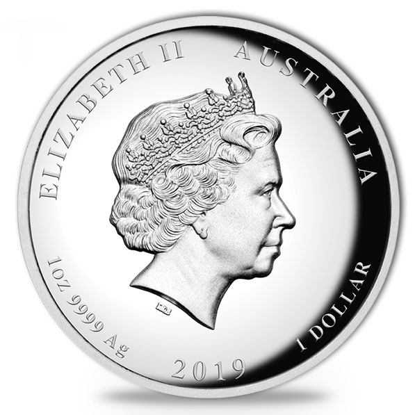 Lunar II 1 Dollar Schwein 2019