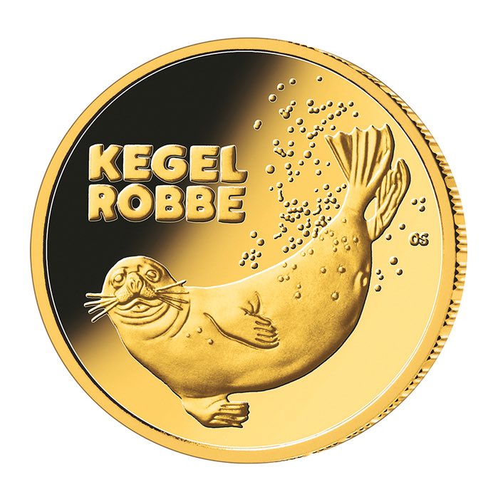 Kegelrobbe 1/8 Unze Goldmünze 2022