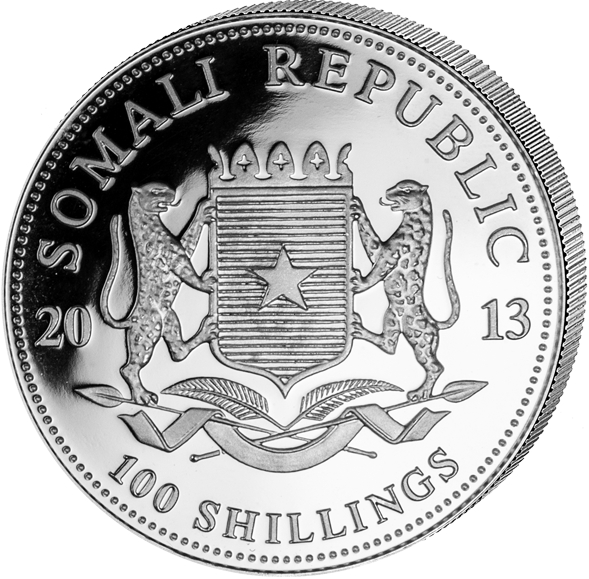 100 shillings somalia Elefant 2013
