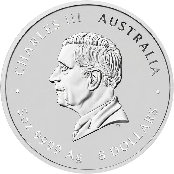 Lunar 3 Pferd 8 Dollar Silber farbig 2026