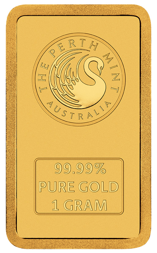 Perth Mint Dune 1 Gramm Goldbarren Schwan