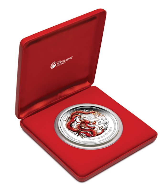 Sammlerbox Lunar Farbig 1 KG Silber PRoof