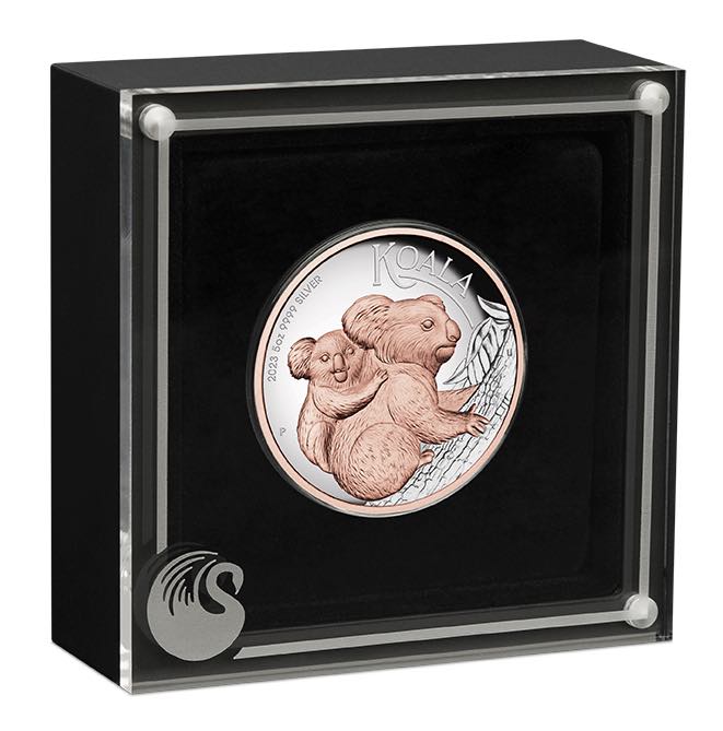 Koala 5 Oz Silber 2023 high relief in der Box