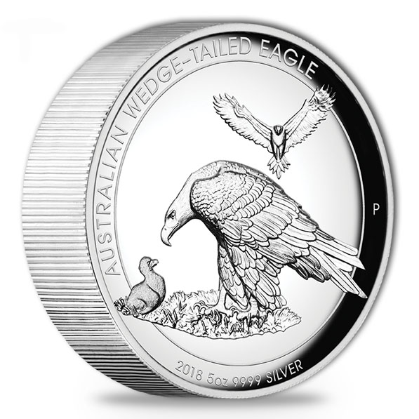 Wedge Tailed Eagle - 5 Unzen Silber High Relief 2018*