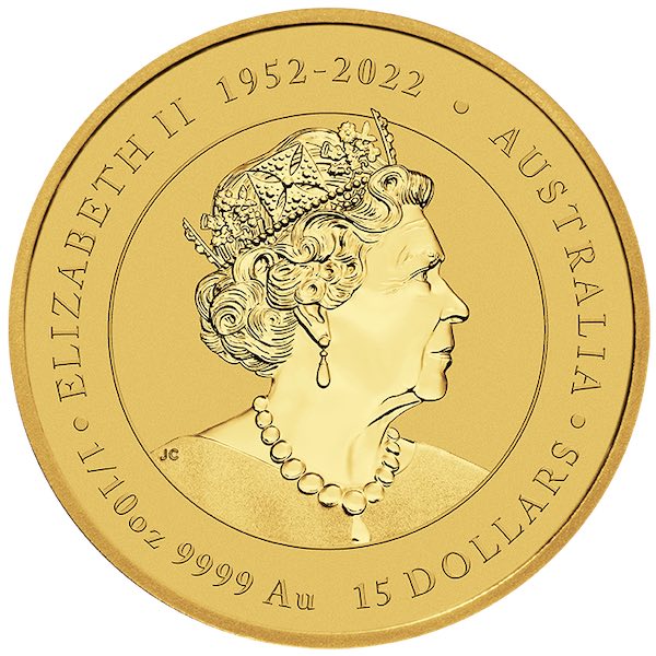 15 Dollar Lunar Drache farbig Gold 2024