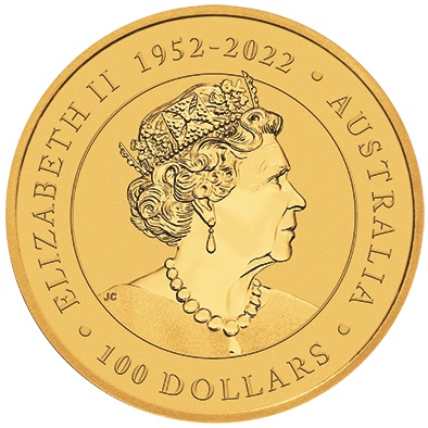 Wertseite Australien Nugget 2023 1 Unze Gold Elizabeth II.