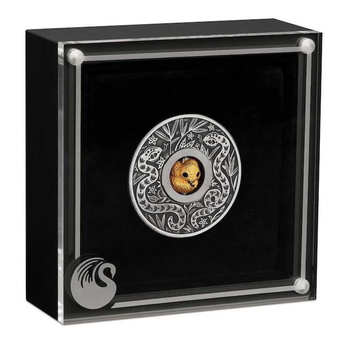 Box Rotating Charm 1 Unze Silber Perth Mint MInt 2025