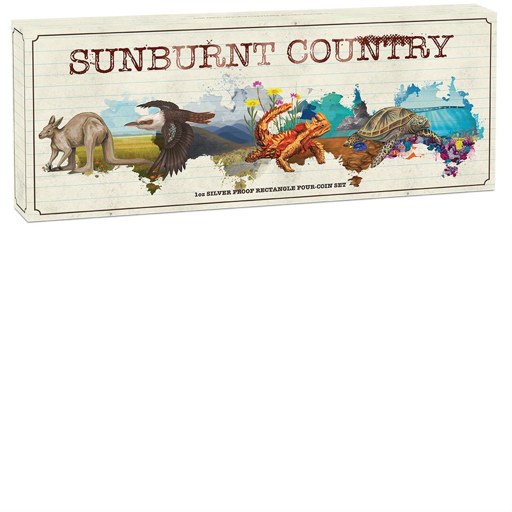 Sunburnt Country 4 Coin Set Silber Proof 2015 *