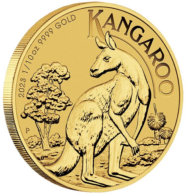 Känguru Goldmünze 1/10 Unze 2023