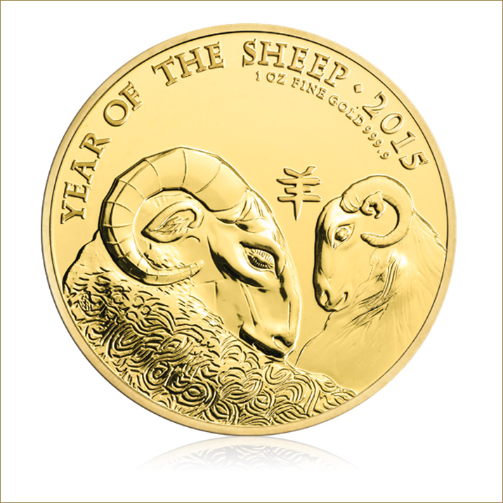 Lunar Schaf 1 Oz Gold UK - Royal Mint