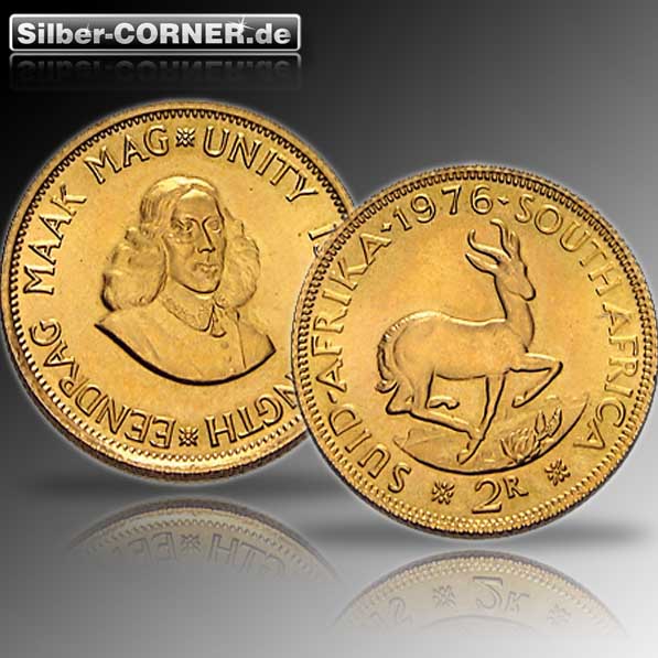 2 Rand Goldmünze Süd Afrika 