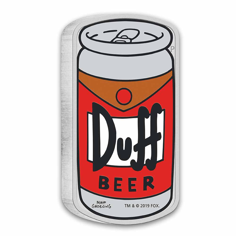 Duff Beer 1 Unze Silbermünze 