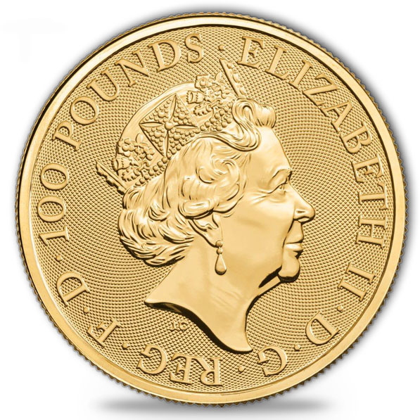 100 Pfund Black Bull of Clearance Goldmünze 2018