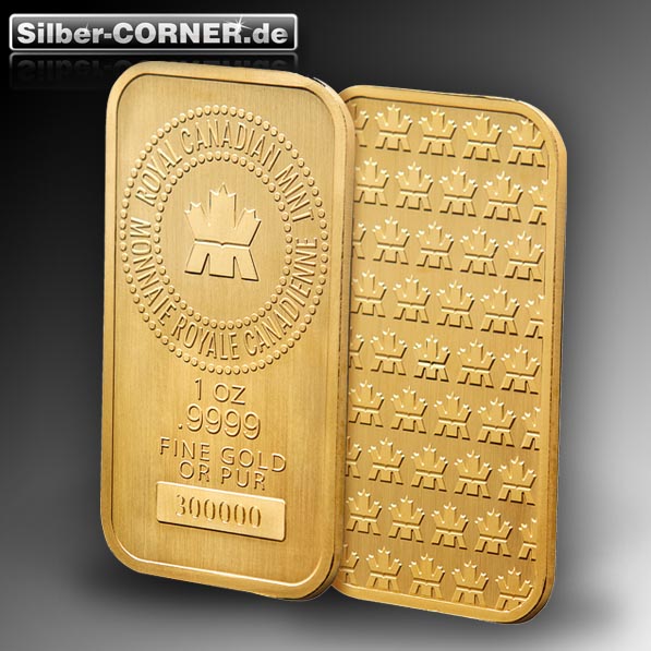 Ältere Version des 1 Oz RCM Goldbarren