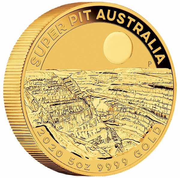 Super Pit 5 Unzen Goldmünze 2020
