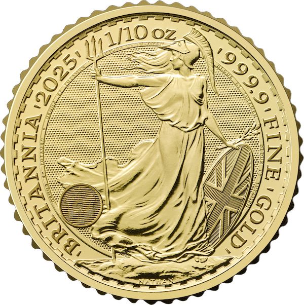Britannia 1/10 Unze Goldmünze 2025