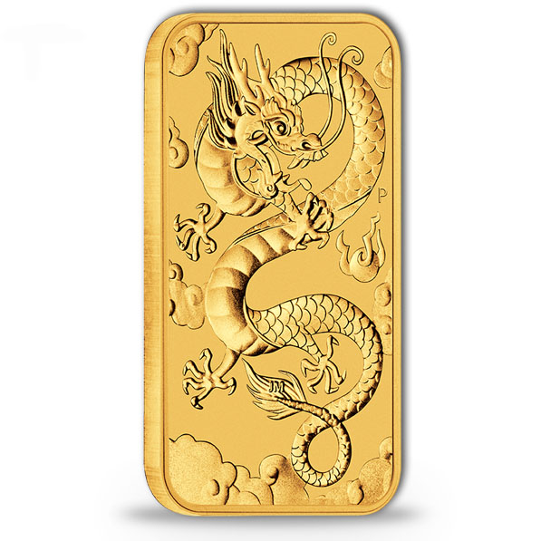 Rectangular Drache 1 Oz Gold 2019