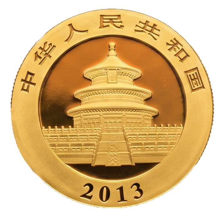 China Panda 1/2 Oz Gold 2013