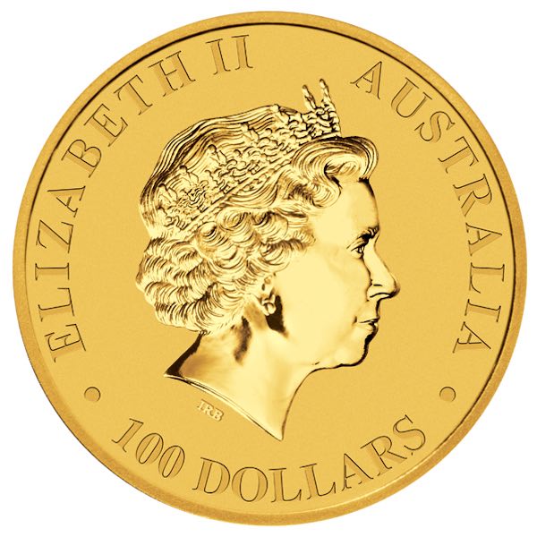 Känguru 1 Oz Gold 2014 Avers Elizabeth II
