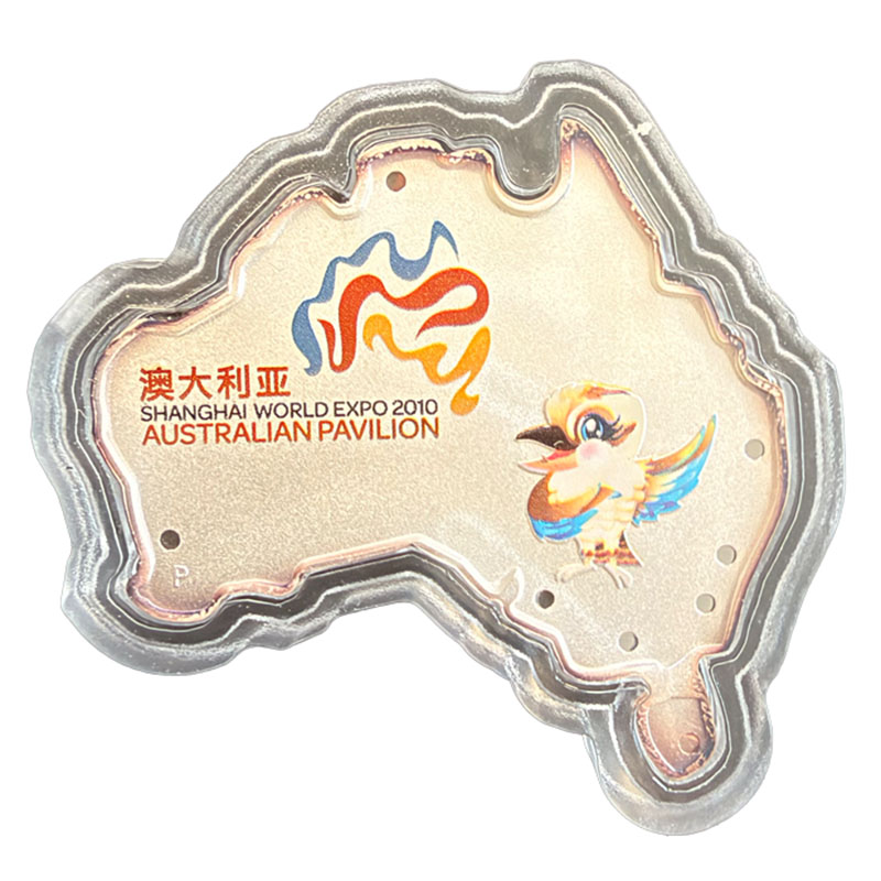 Shaped Kookaburra 1 Oz Silber Expo Münze Silber 2010