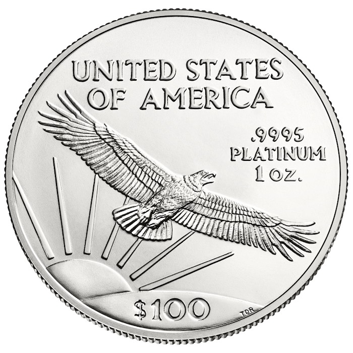 American Eagle 1 Unze Platin verschiedene Jahrgänge