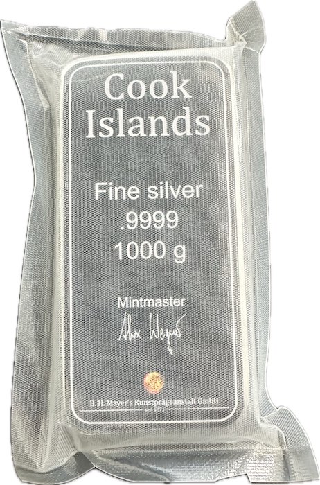 BH Mayer 1 KG Cook Island Silberbarren