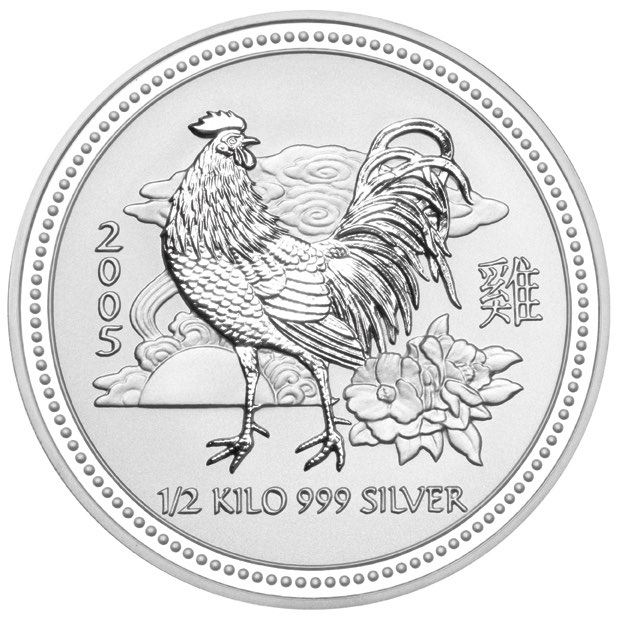 Lunar I Hahn 1/2 KG Silber 2005