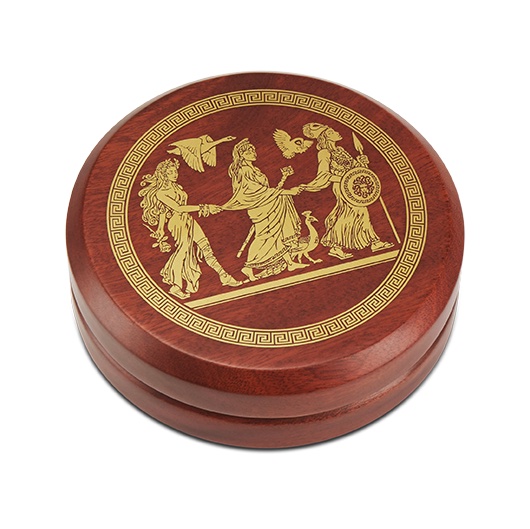 Holzbox zur 2 oz Hera münze