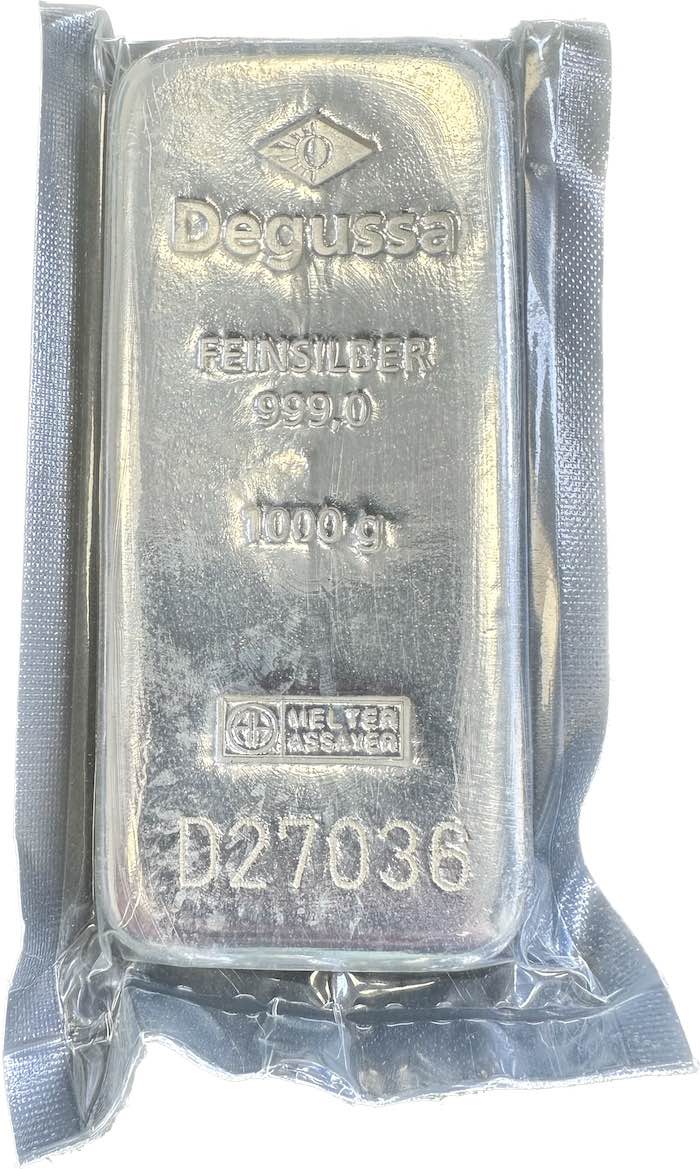 1 KG Silberbarren 999 - verschiedene Hersteller