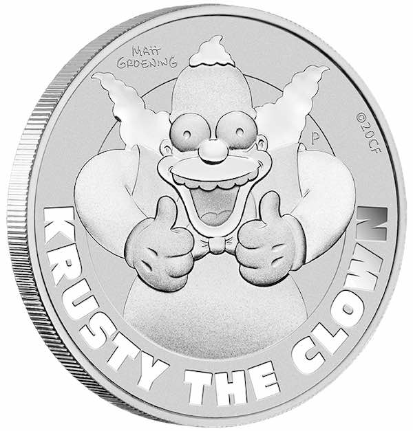Krusty 1 Oz Silbermünze 2020 kaufen und verkaufen 