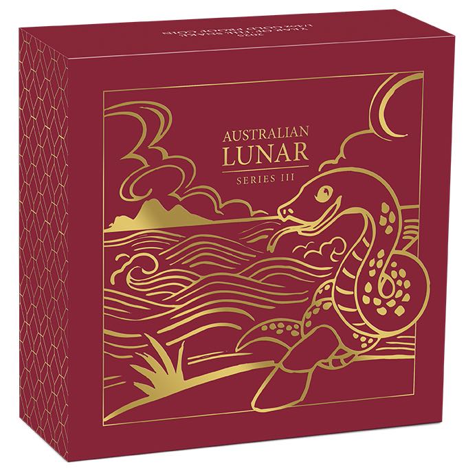 Umverpackung Lunar 3 Schlange 1/4 Unze Gold Proof