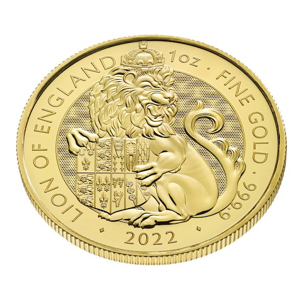 Tudor Beasts - Lion of England - 1 Unze Gold 2022