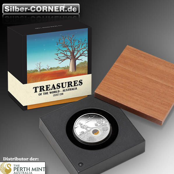 Treasures of the World Australia 1 Oz Silber Gold