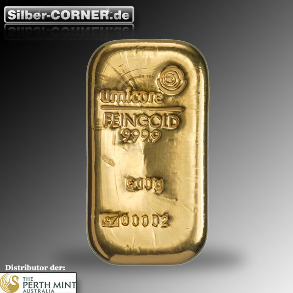 Goldbarren 500 Gramm Umicore