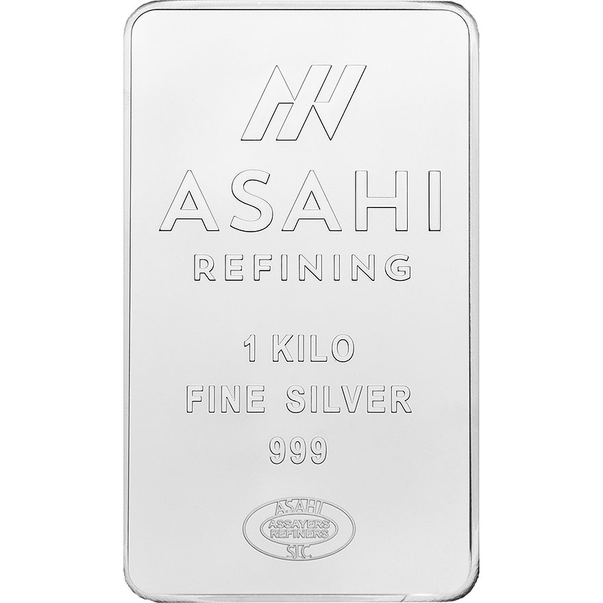 50 Dollar 1 KG Silberbarren Asahi
