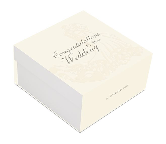 Umverpackung Hochzeitsmünze