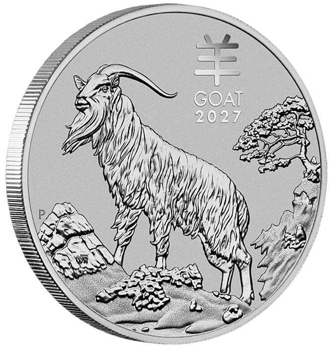 Lunar 3 - Ziege- 1 Unze Platin 2027