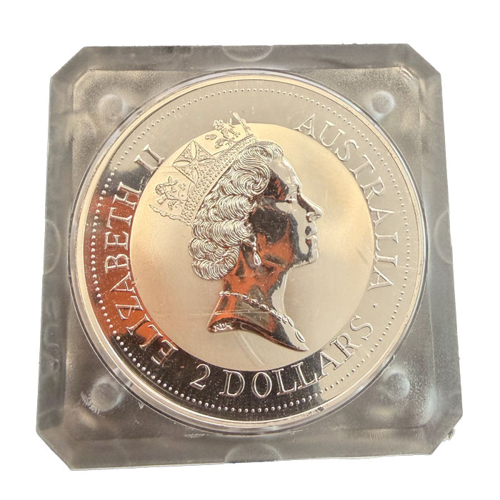 Kookaburra 2 Dollar Silber 1992