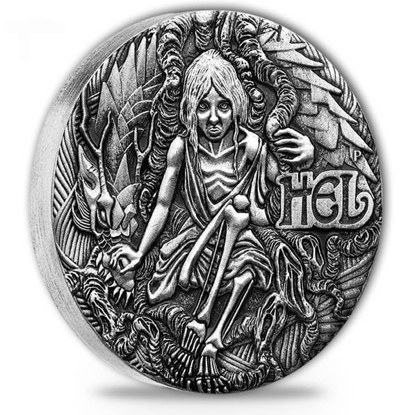 Norse Goddesses - Hel - 2 Oz Silber Antik Finish *