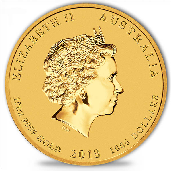 1000 Dollar Goldmünze 2018 Lunar 2