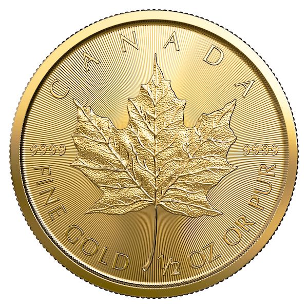 Maple Leaf 1/2 Unze Gold 
