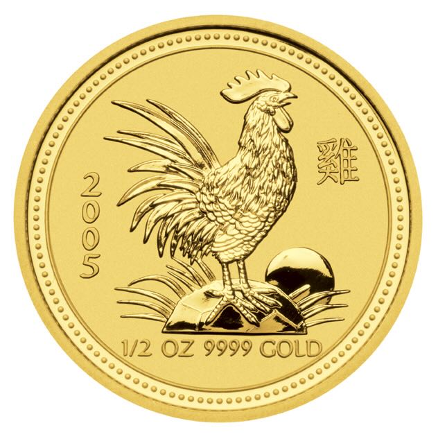 Lunar I Hahn 1/2 Oz Gold 2005 kaufen und verkaufen