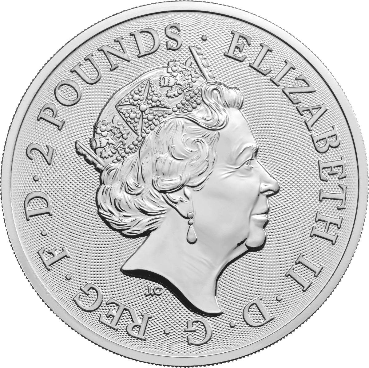 2 Pfund Royal Arms Silber 2019