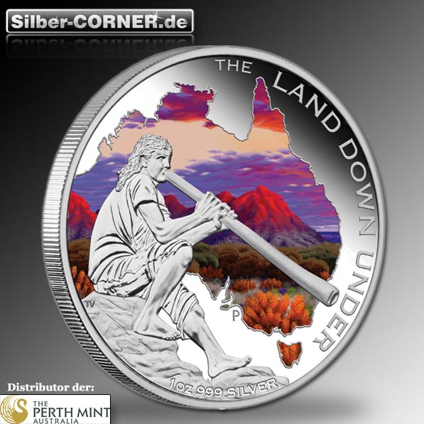 Didigeridoo Land Down Under Silber